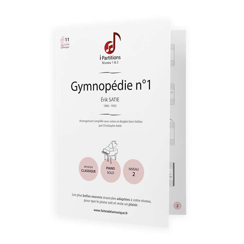 Érik SATIE - Gymnopédie n°1 - I-Partitions - NIVEAU 2