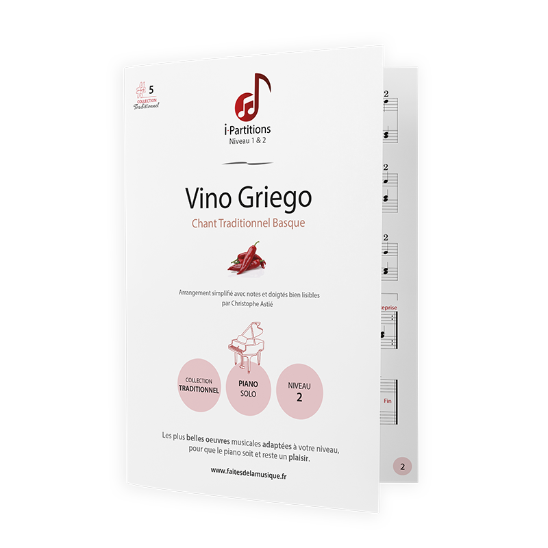 Traditionnel Basque - Vino Griego - I-Partitions - NIVEAU 2