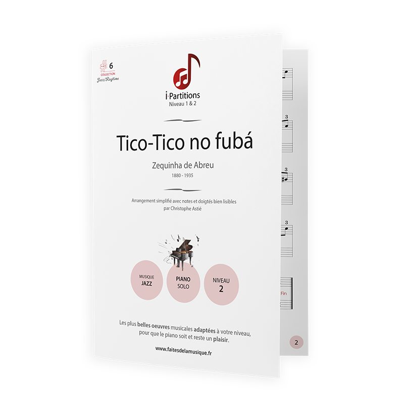 Zequinha DE ABREU - Tico-Tico no fubá - I-Partitions - NIVEAU 2