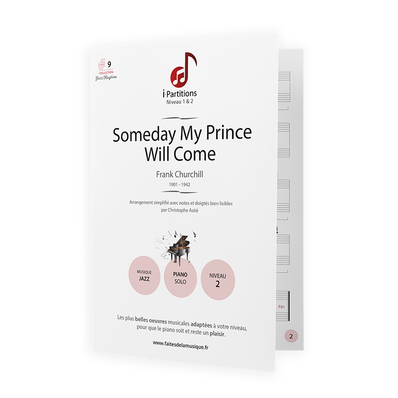 Frank CHURCHILL - Someday My Prince Will Come - I-Partitions - NIVEAU 2