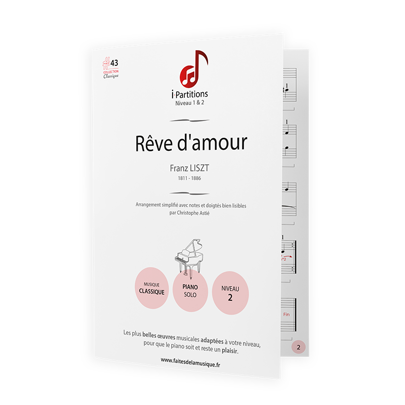 Franz LISZT - Rêve d&#39;amour - I-Partitions - NIVEAU 2