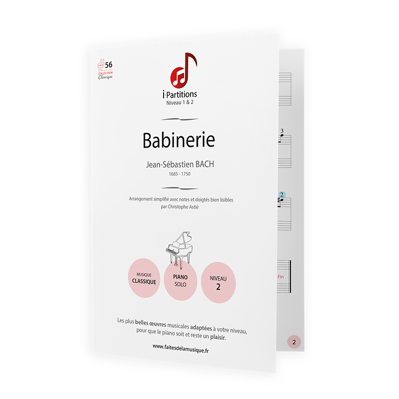Jean-Sébastien BACH - Babinerie - I-Partitions - NIVEAU 2