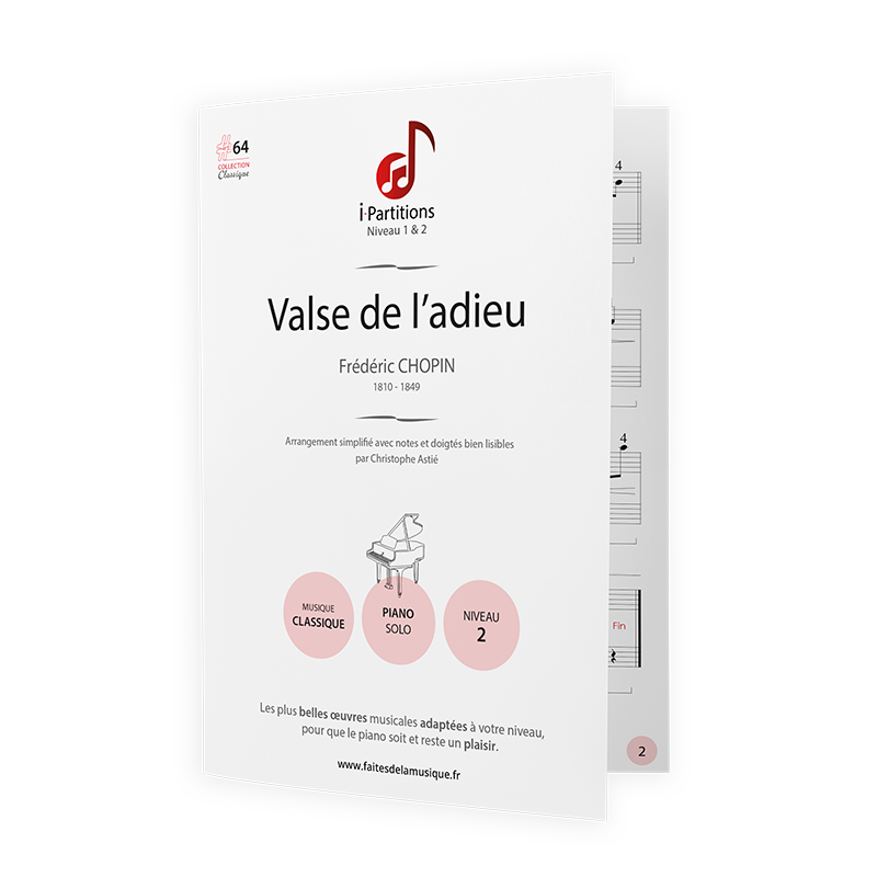 Frédéric CHOPIN - Valse de l’adieu - I-Partitions - NIVEAU 1
