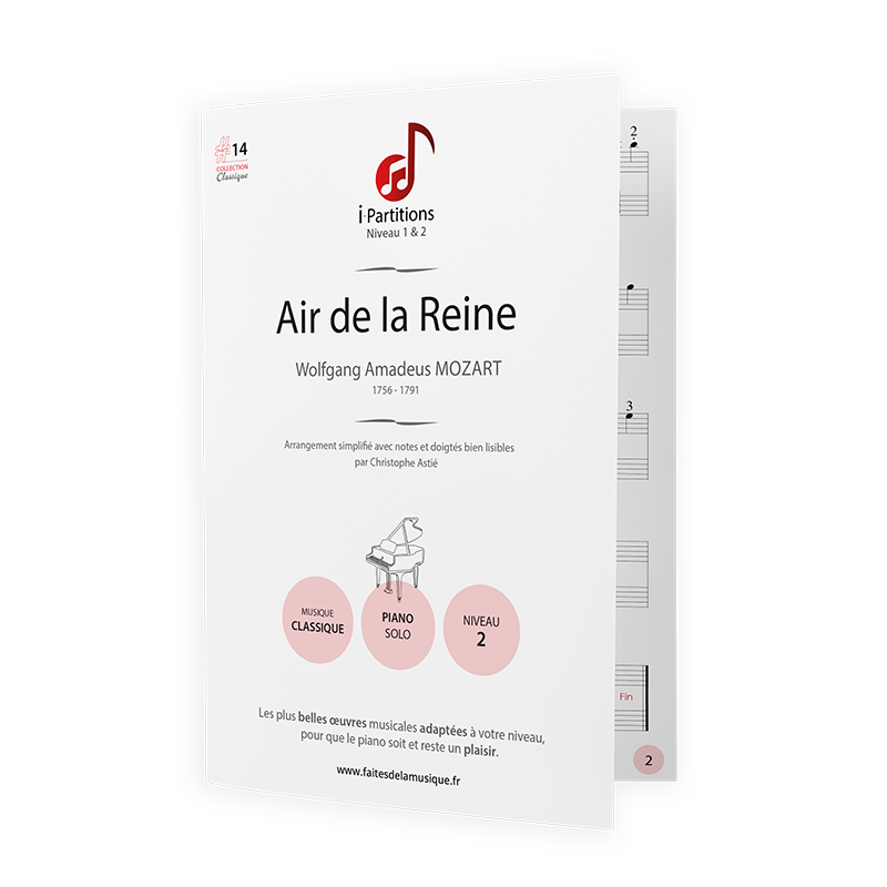 Wolfgang Amadeus MOZART - Air de la Reine - I-Partitions - NIVEAU 2
