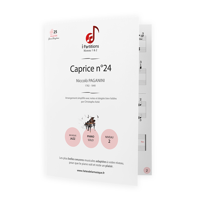 Niccolò PAGANINI - Caprice n°24 - I-Partitions - NIVEAU 2