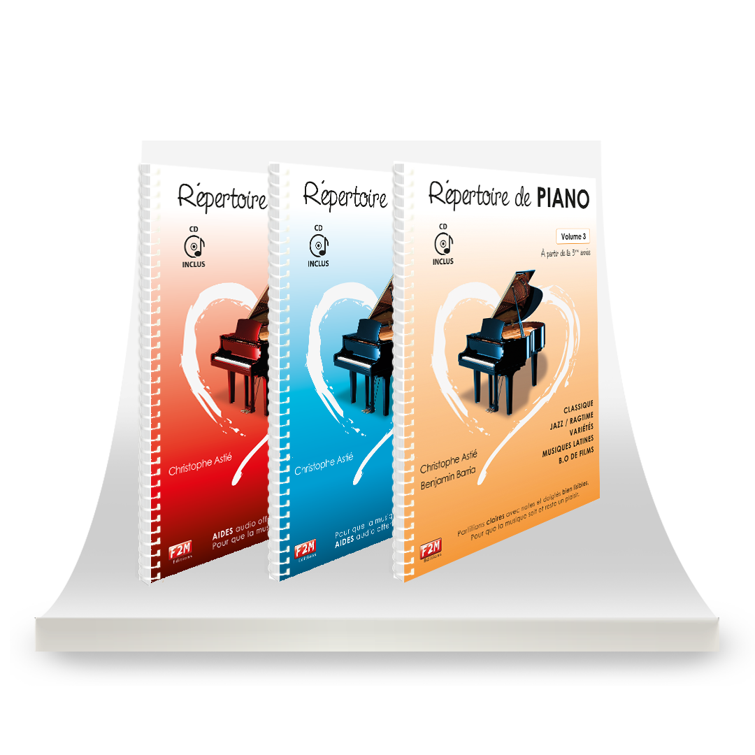 La collection - Répertoire de PIANO - Vol 1 + Vol 2 + Vol 3 La collection - Répertoire de PIANO - Vol 1 + Vol 2 + Vol 3
