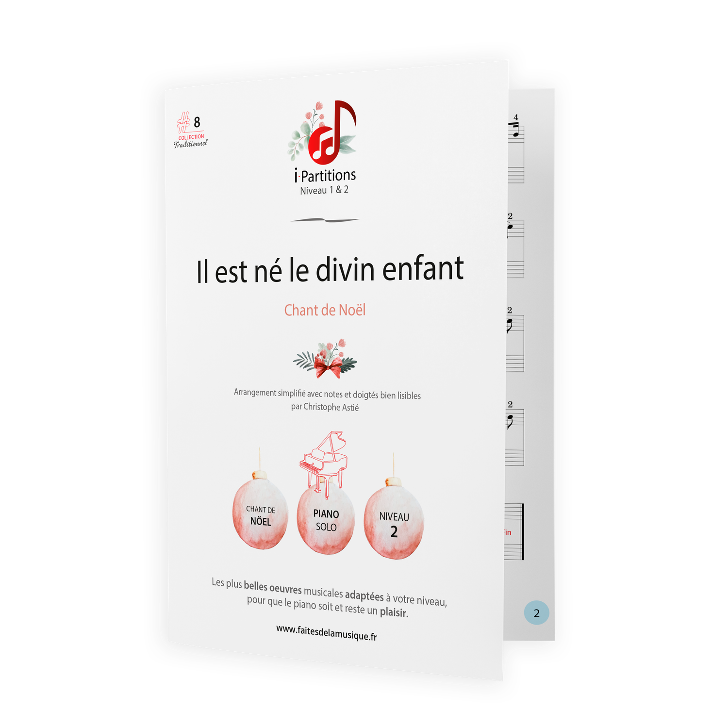 Chant de Noël - Il est né le divin enfant - I-Partitions - NIVEAU 3