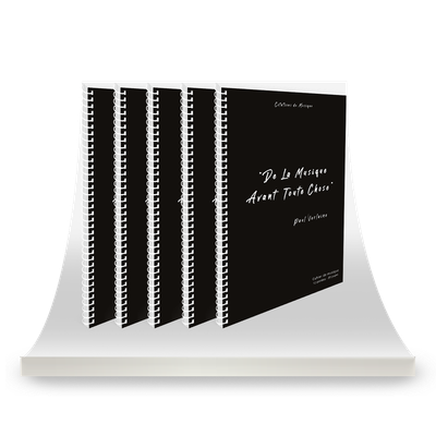 Lot de 5 Cahiers de musique Verlaine - 12 portées - 80 pages prédécoupées