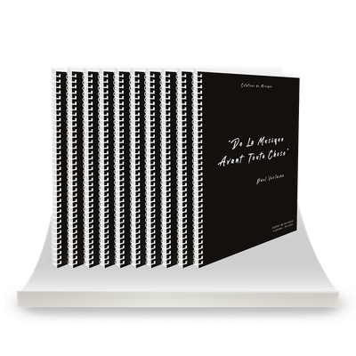 Lot de 10 Cahiers de musique Verlaine - 12 portées - 80 pages prédécoupées