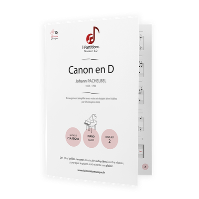 Johann PACHELBEL - Canon en D - I-Partitions - NIVEAU 2