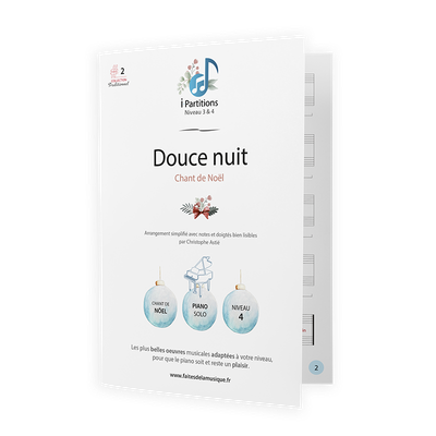 Chant de Noël - Douce nuit - I-Partitions - NIVEAU 4