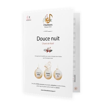 Chant de Noël - Douce nuit - I-Partitions - NIVEAU 5