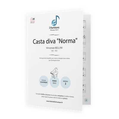 Vincenzo BELLINI - Casta diva "Norma" - I-Partitions - NIVEAU 3