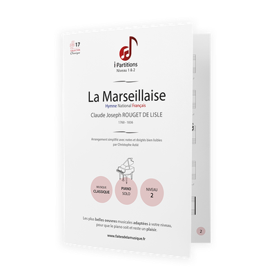 Hymne Nationale Français - La Marseillaise - I-Partitions - NIVEAU 2