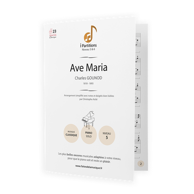 Charles GOUNOD - Ave Maria - I-Partitions - NIVEAU 5