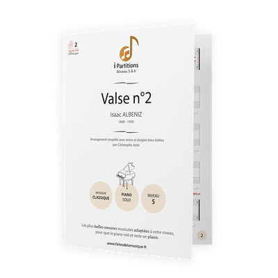 Isaac ALBENIZ - Valse n°2 - I-Partitions - NIVEAU 5