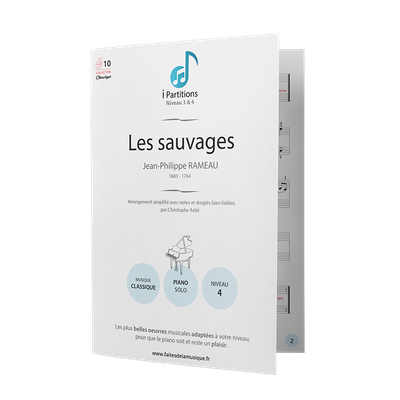 Jean-Philippe RAMEAU - Les sauvages - I-Partitions - NIVEAU 4