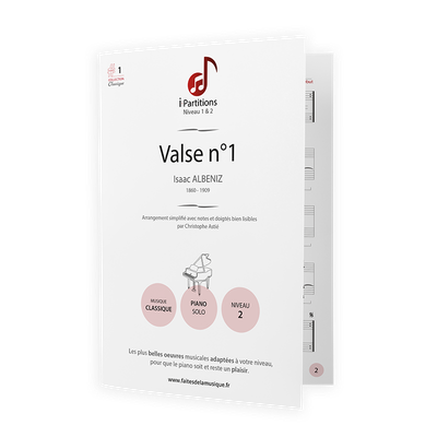 Isaac ALBENIZ - Valse n°1 - I-Partitions - NIVEAU 2