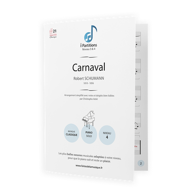 Robert SCHUMANN - Carnaval - I-Partitions - NIVEAU 4