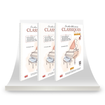 La collection BIG NOTES - Les plus belles œuvres CLASSIQUES Vol 1 + Vol 2 + Vol 3 pour débutants