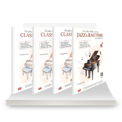 L'intégrale BIG NOTES - Les plus belles œuvres CLASSIQUES Vol 1 + Vol 2 + Vol 3 + JAZZ &amp; RAGTIME pour débutants