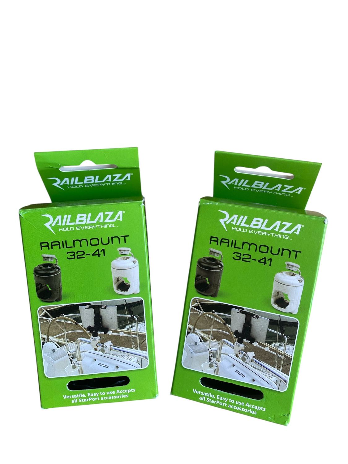 Railblaza - Rail Mount 32-41 - Starport Combo - Ideal For Boat Fishing or Kayak Fishing -Black -