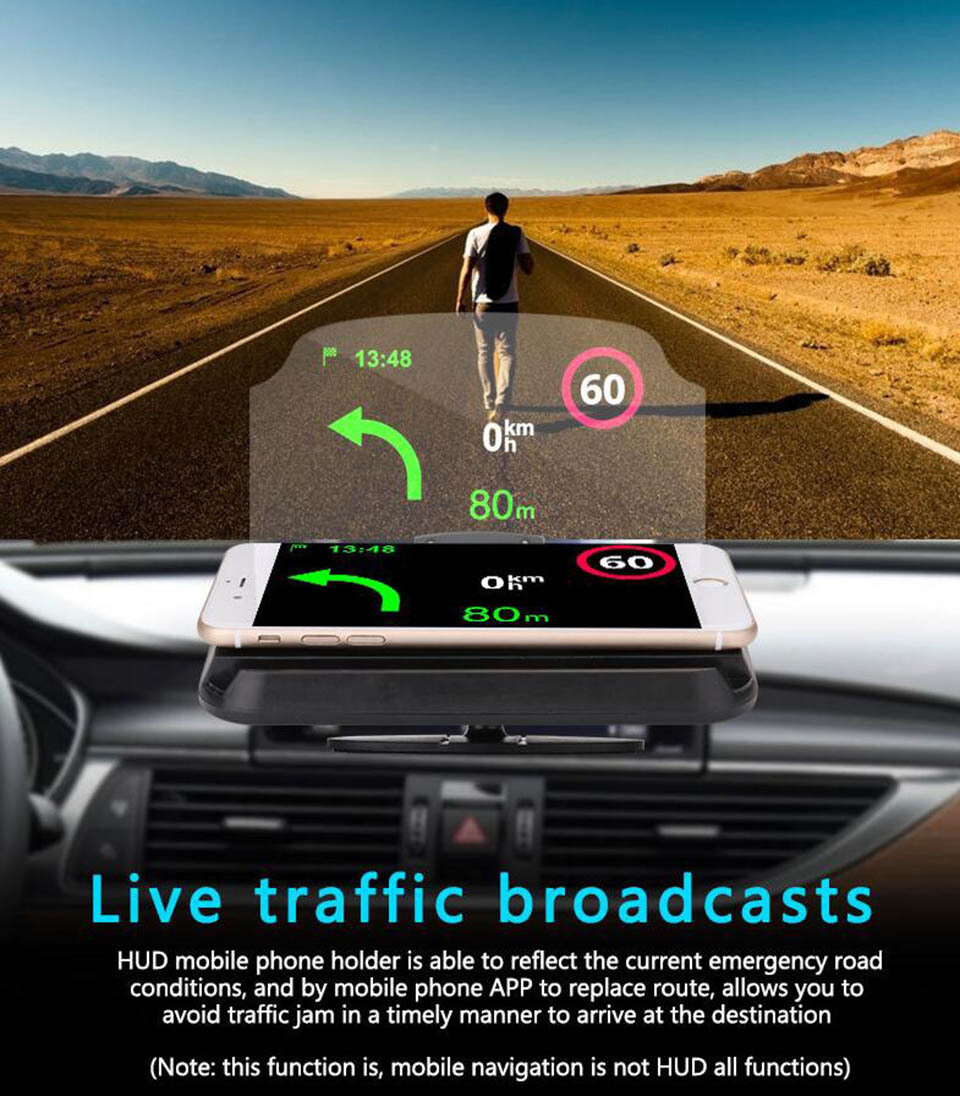 Head Up Display Projector Phone Navigation Smartphone Holder