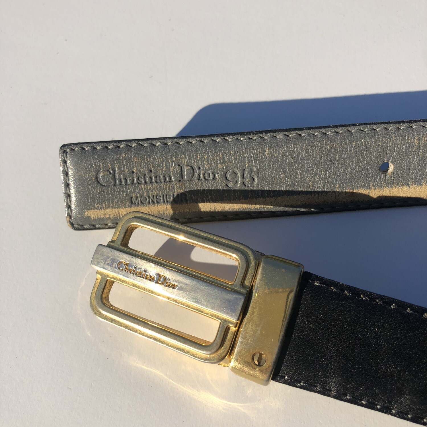 Vintage Christian Dior Reversible Belt