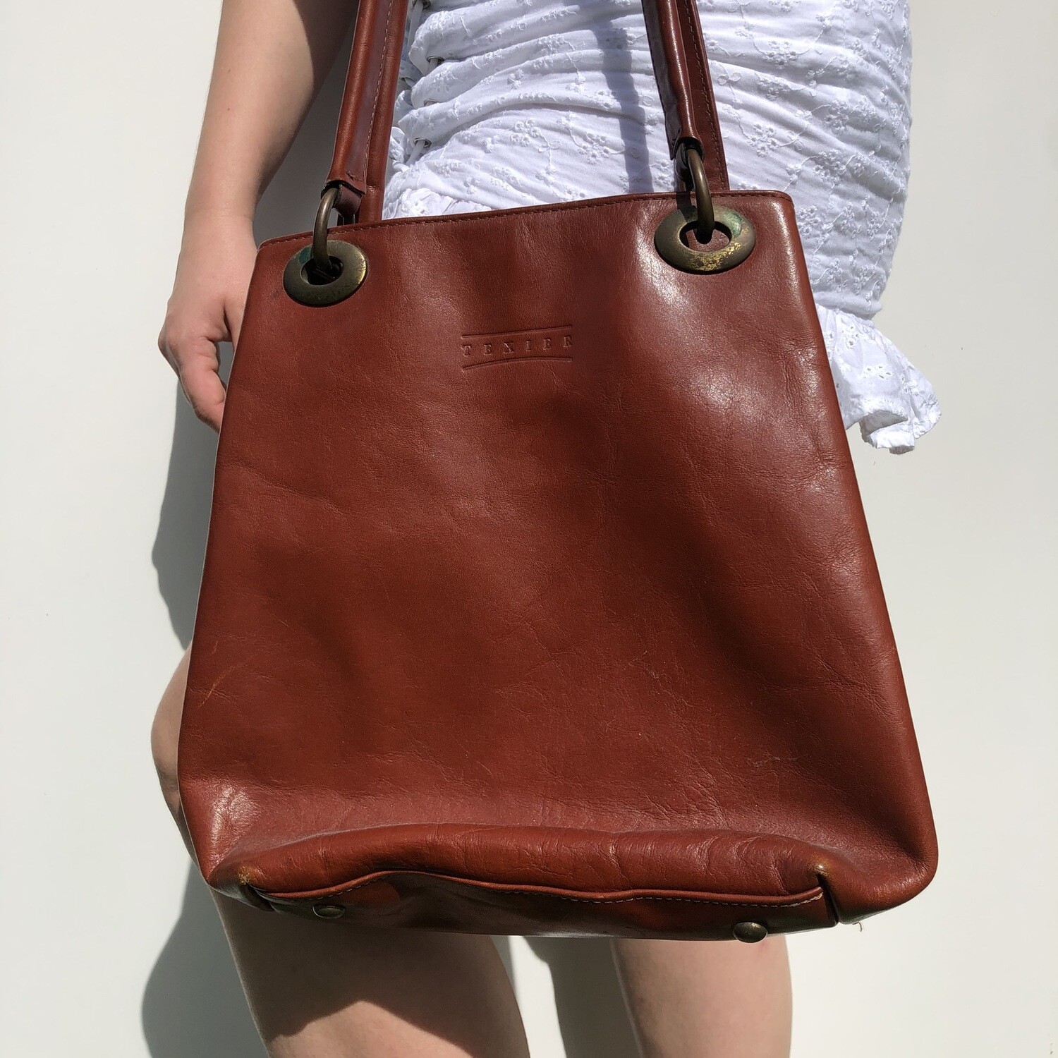 Vintage Texier Leather Handbag