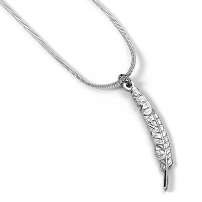 Harry Potter Feather Quill Silver Plated Necklace