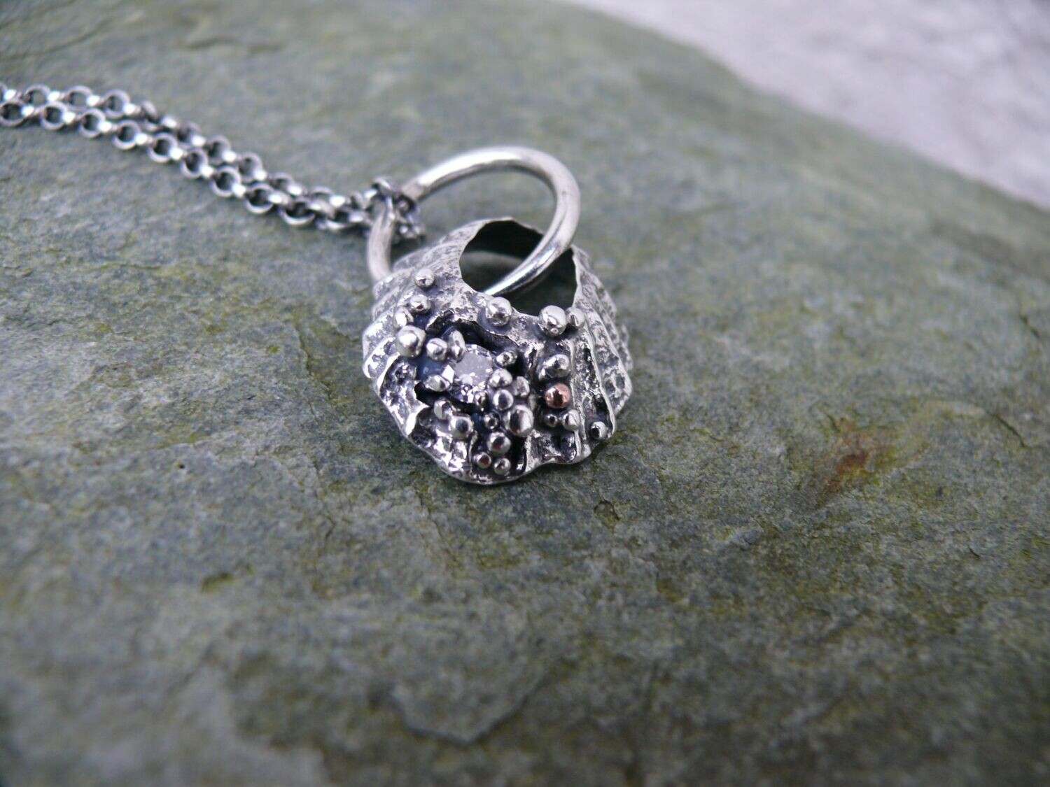 Arisaig Skerry Limpet Necklace (Moissinite)