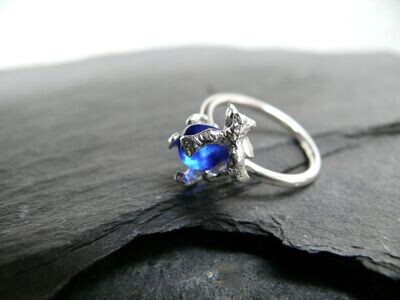 Selkie Secret Cobalt Sea Glass Ring