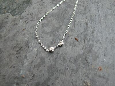 Silver Pebble Bead Bracelet