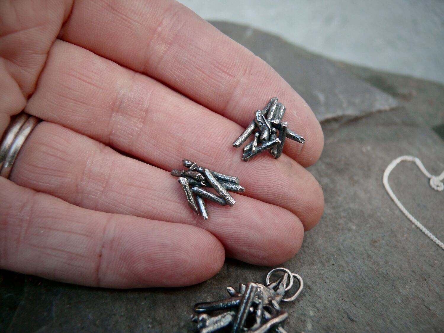 Beach Fire Stud Earrings