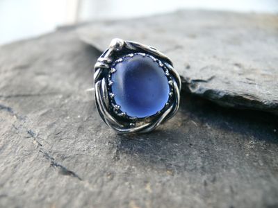 Squall Sea Glass Ring