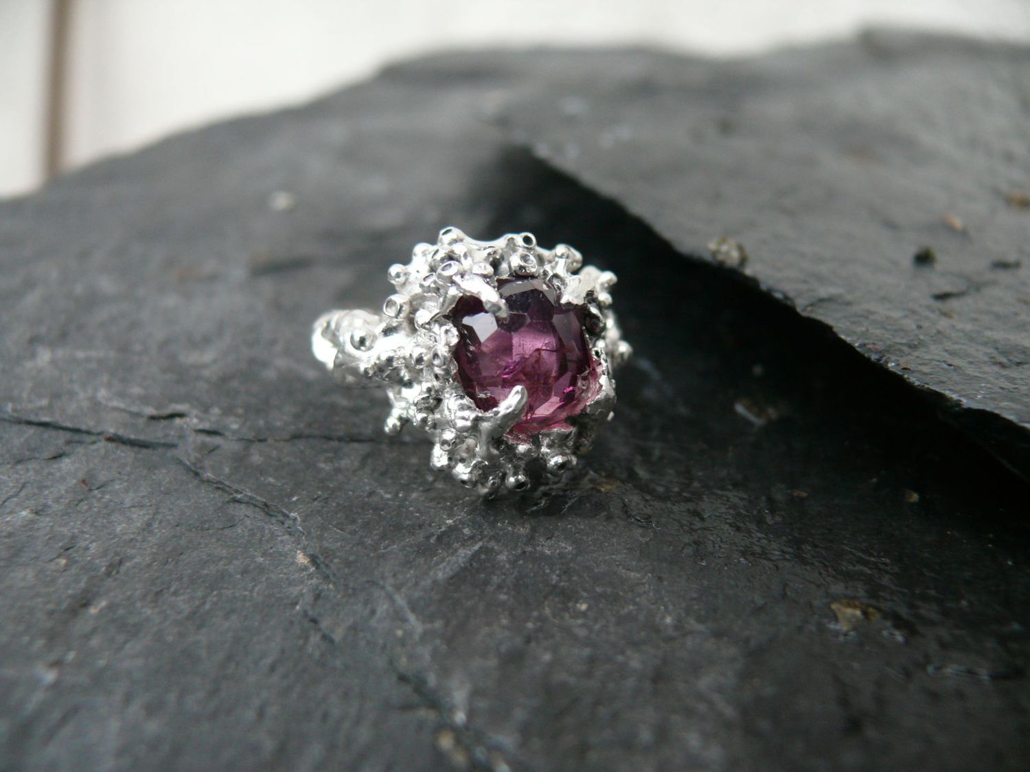 Tidelines Garnet Ring *RESERVED/SOLD*