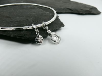 Two Charm Bangle - Ammonite