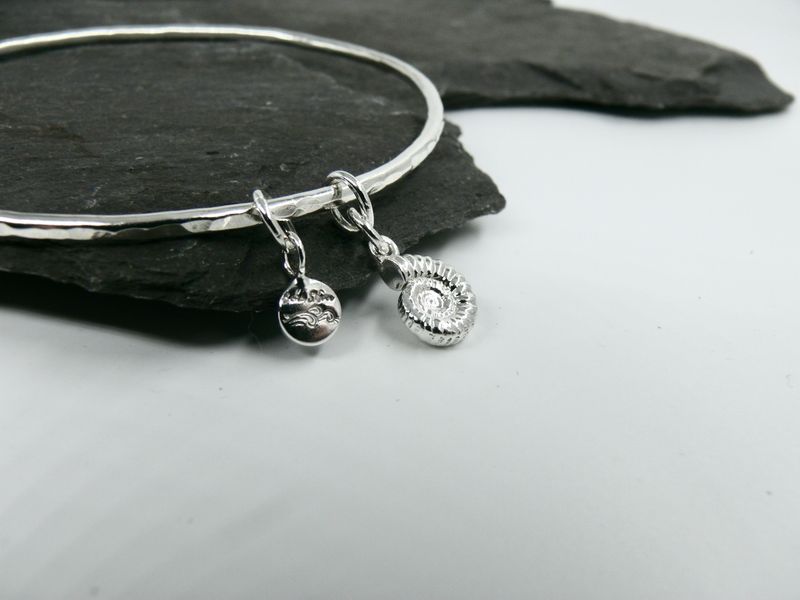 Two Charm Bangle - Ammonite