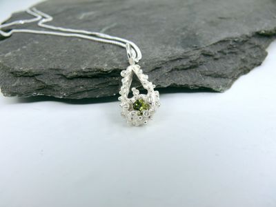 Tideline Green Sapphire Teardrop Necklace