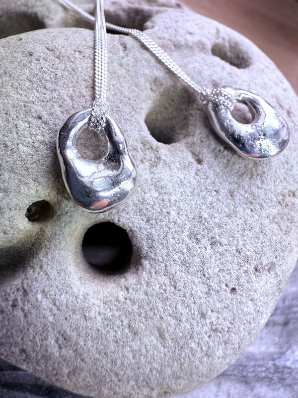 Silver Hag Stone Pendant Silver Hag Stone Pendant