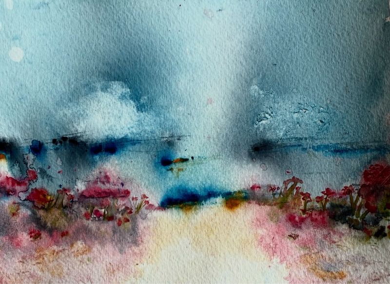 Sea Pinks Card Sea Pinks Card