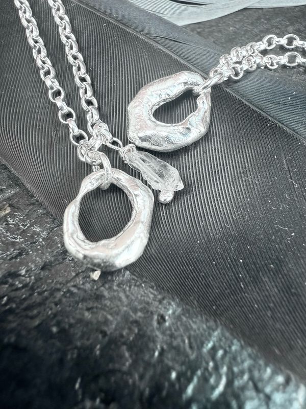 Silver Hagstone Bracelet (with optional Herkimer Diamond Charm)