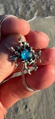 Selkie Song Turquoise Sea Glass Necklace Selkie Song Turquoise Sea Glass Necklace