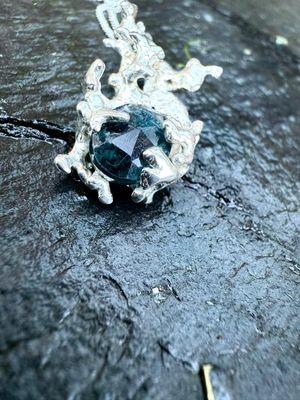 Selkie Secret Necklace (moss Indigo Kyanite) 1 Selkie Secret Necklace (moss Indigo Kyanite) 1