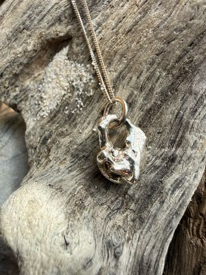 Molten Silver Dainty Necklace Molten Silver Dainty Necklace