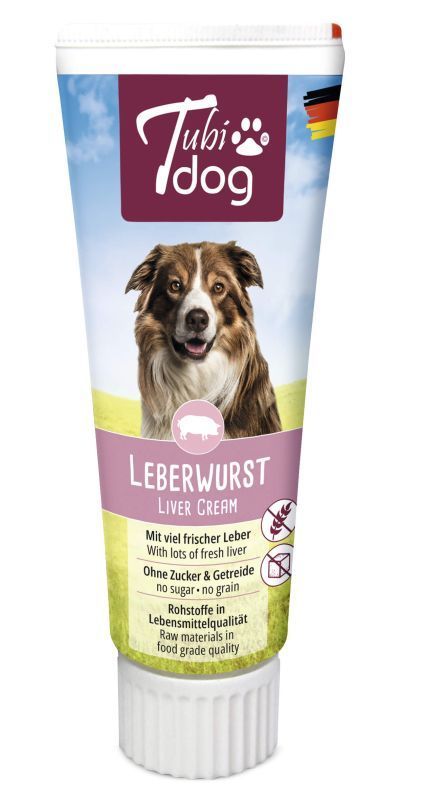 Tubidog Leberwurst 75g, Hundeleberwurst Tubidog Leberwurst 75g, Hundeleberwurst