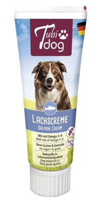 Tubidog Lachscreme für Hunde 75g