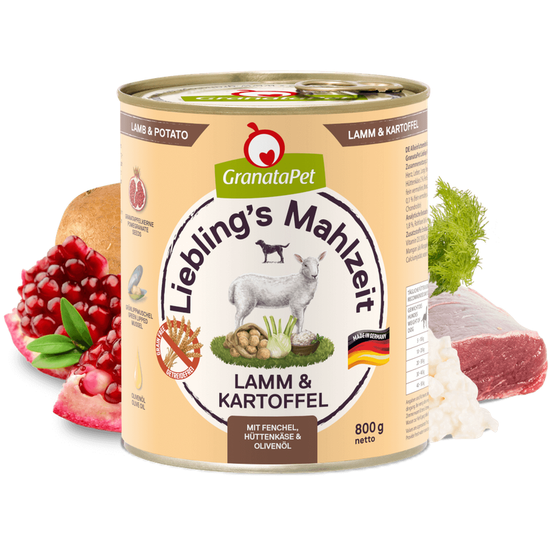 GranataPet Lamm & Kartoffel 800g, Nassfutter für Hunde GranataPet Lamm & Kartoffel 800g, Nassfutter für Hunde