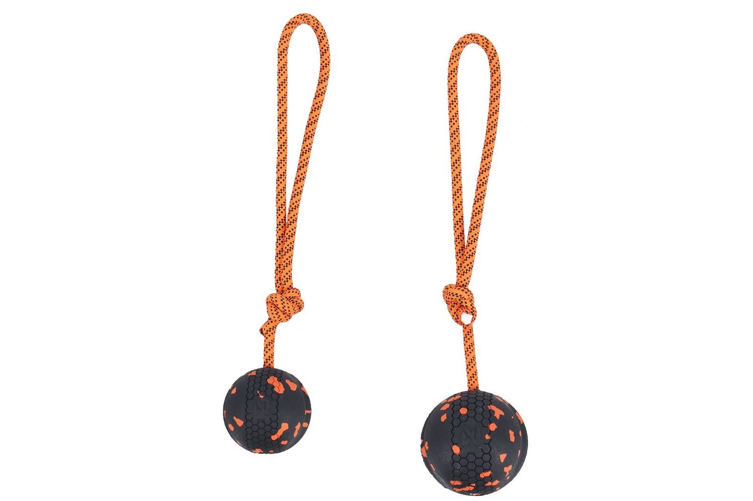 Non-Stop Dogwear Dog ball on rope, Hundespielzeug