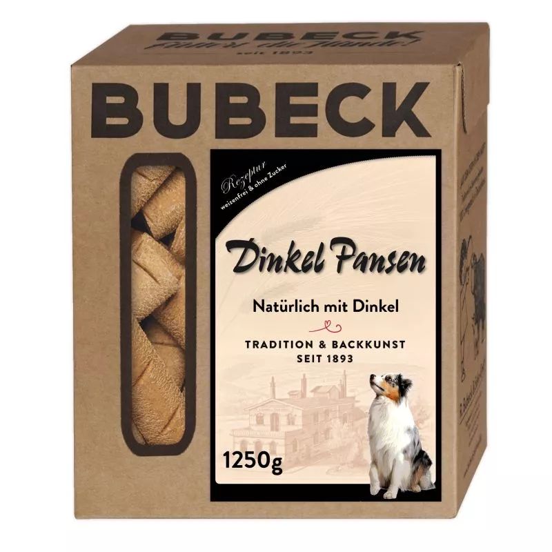 Bubeck Dinkel Pansen Brot, weizenfreie Hundekuchen
